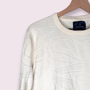 Scotch & Soda Textured Beige Sweater